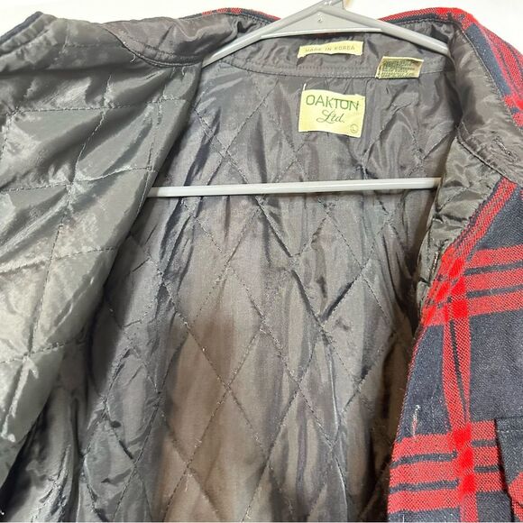 Vintage Oakton LTD Mens Flannel Red/black Outdoor Shacket - Picture 3 of 4